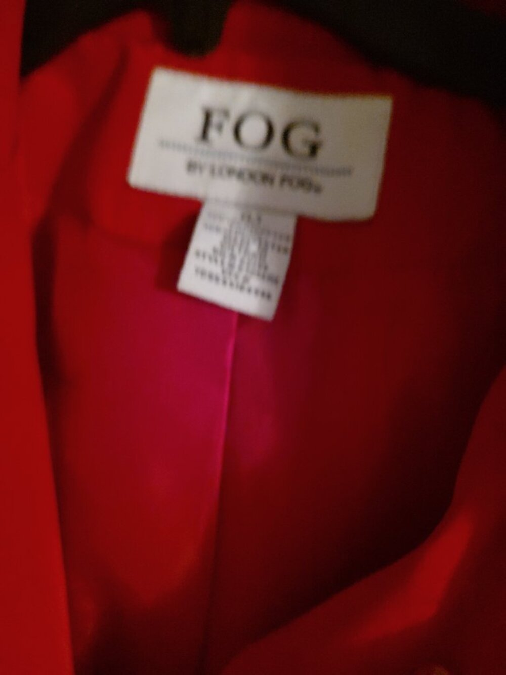 London Fog Hooded Trench Coat in read size large - Picture 2 of 3